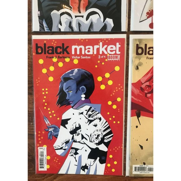 BLACK MARKET, FULL RUN OF 4, HIGH GRADE, BOOM 2014 - Picture 4 of 5